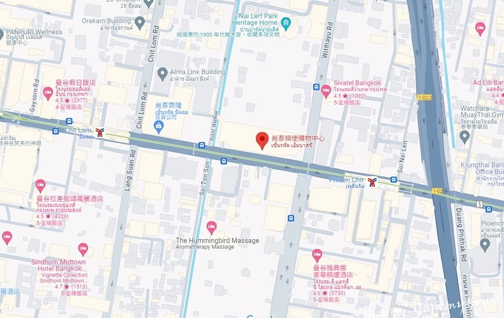 【曼谷】Central Embassy 尚泰領使購物中心交通